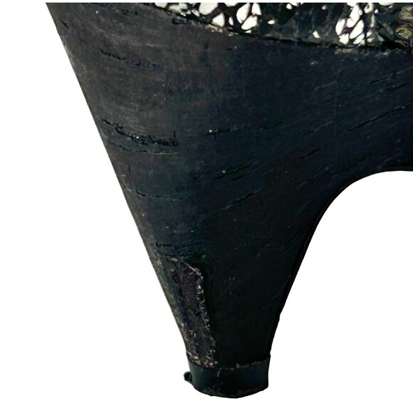 CARLOS SANTANA‎ Starlet Gladiator Black Glitter Crystal Sandals Shoes Size 8 - Picture 9 of 10